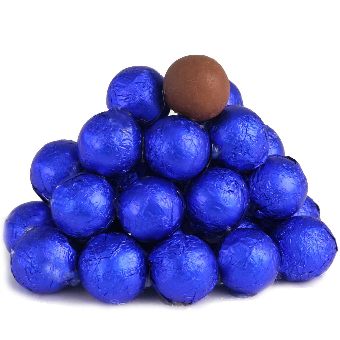 Blue Foiled Milk Chocolate Balls