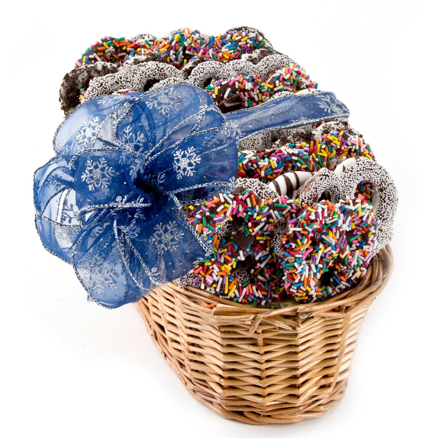 Chanukah Chocolate Pretzel Gift Basket