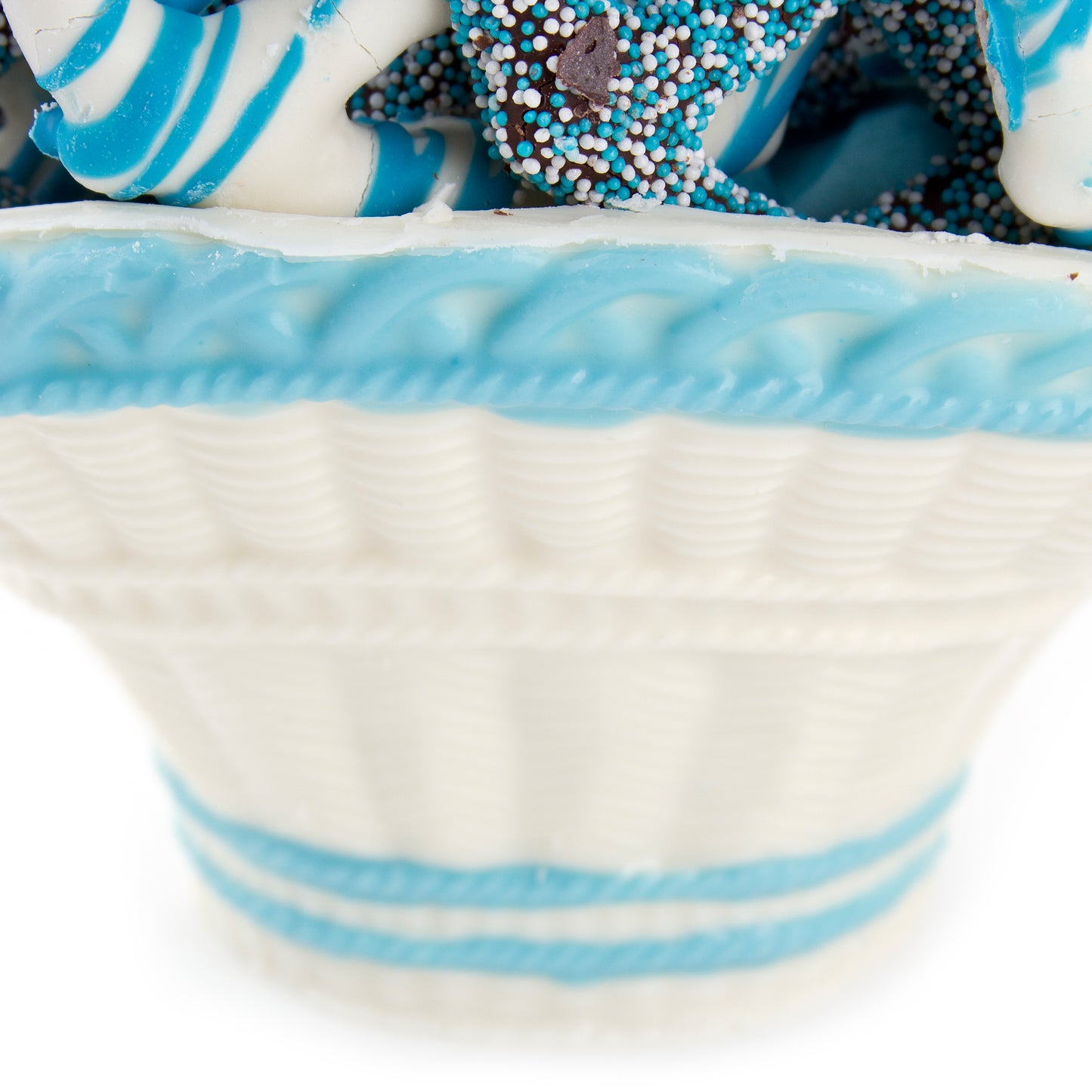 Baby Boy Chocolate Pretzel Basket