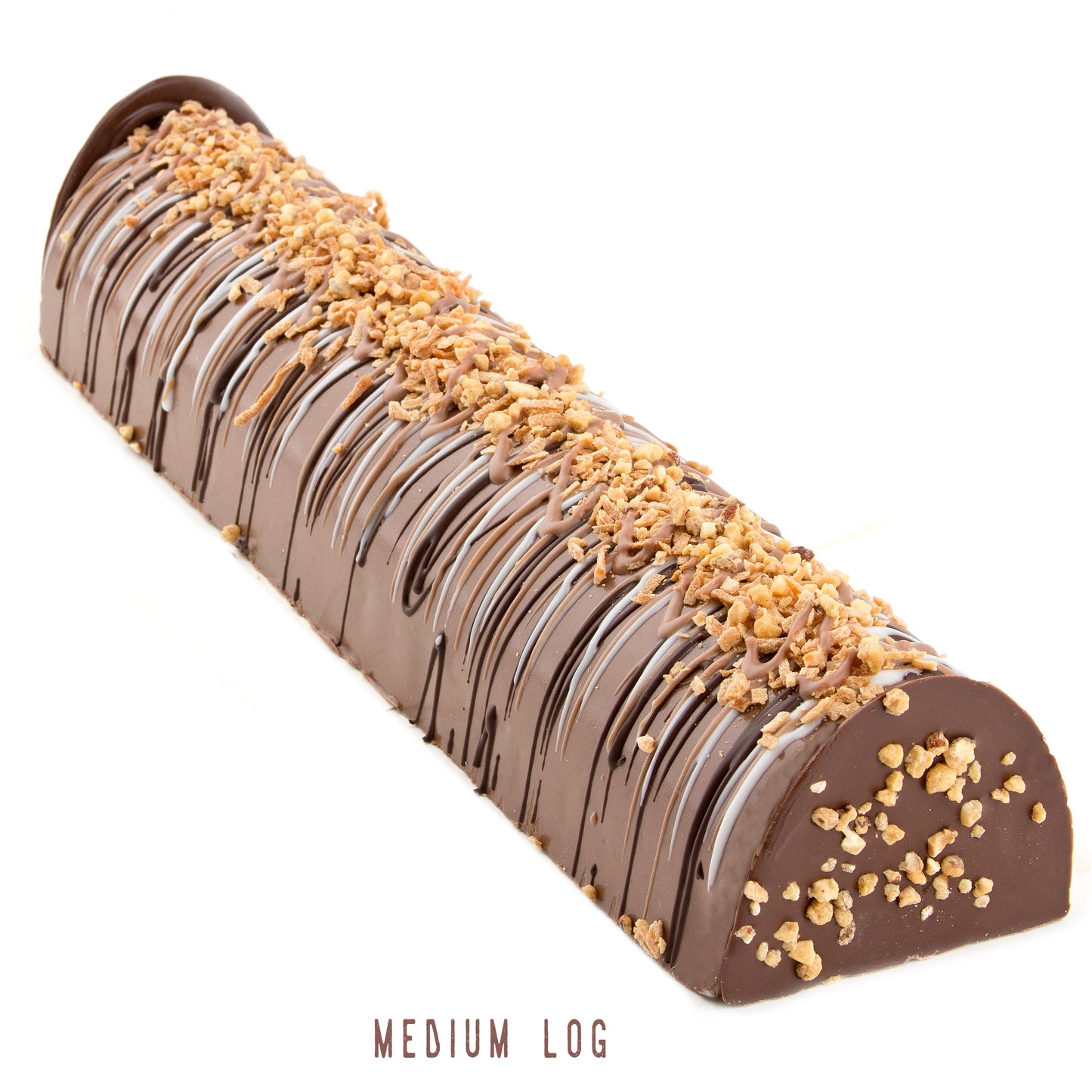 Hand-Crafted Decorative Truffle Chocolate Log