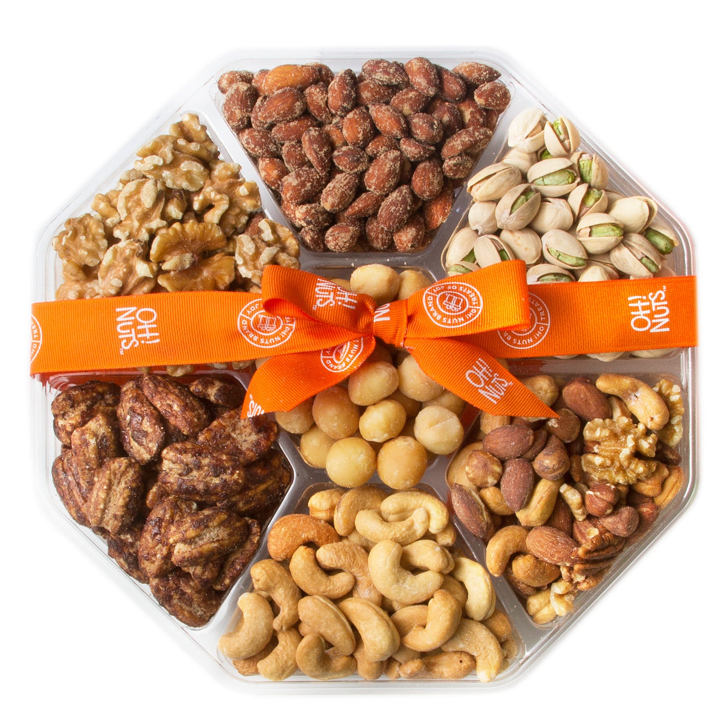 7 Section Holiday Large Nut Platter