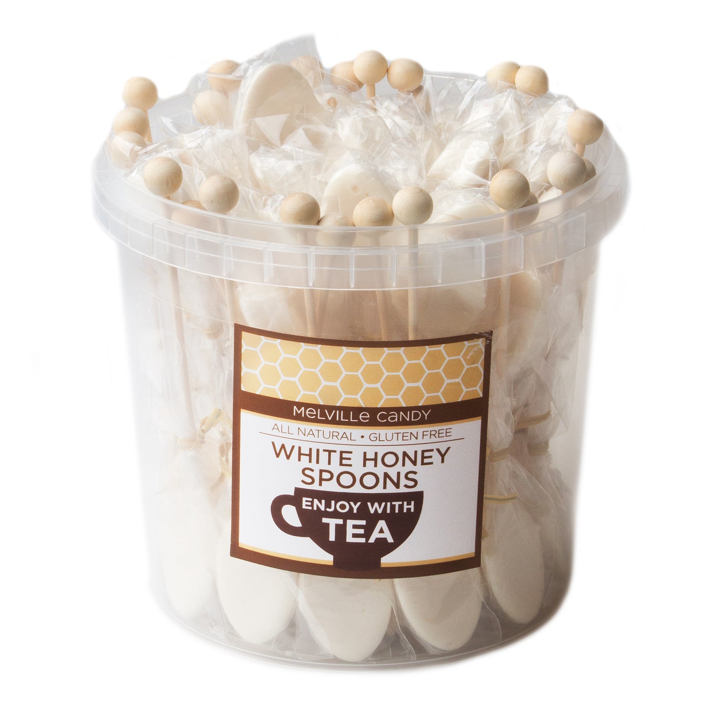 Hand Made White Honey Spoon Lollipops