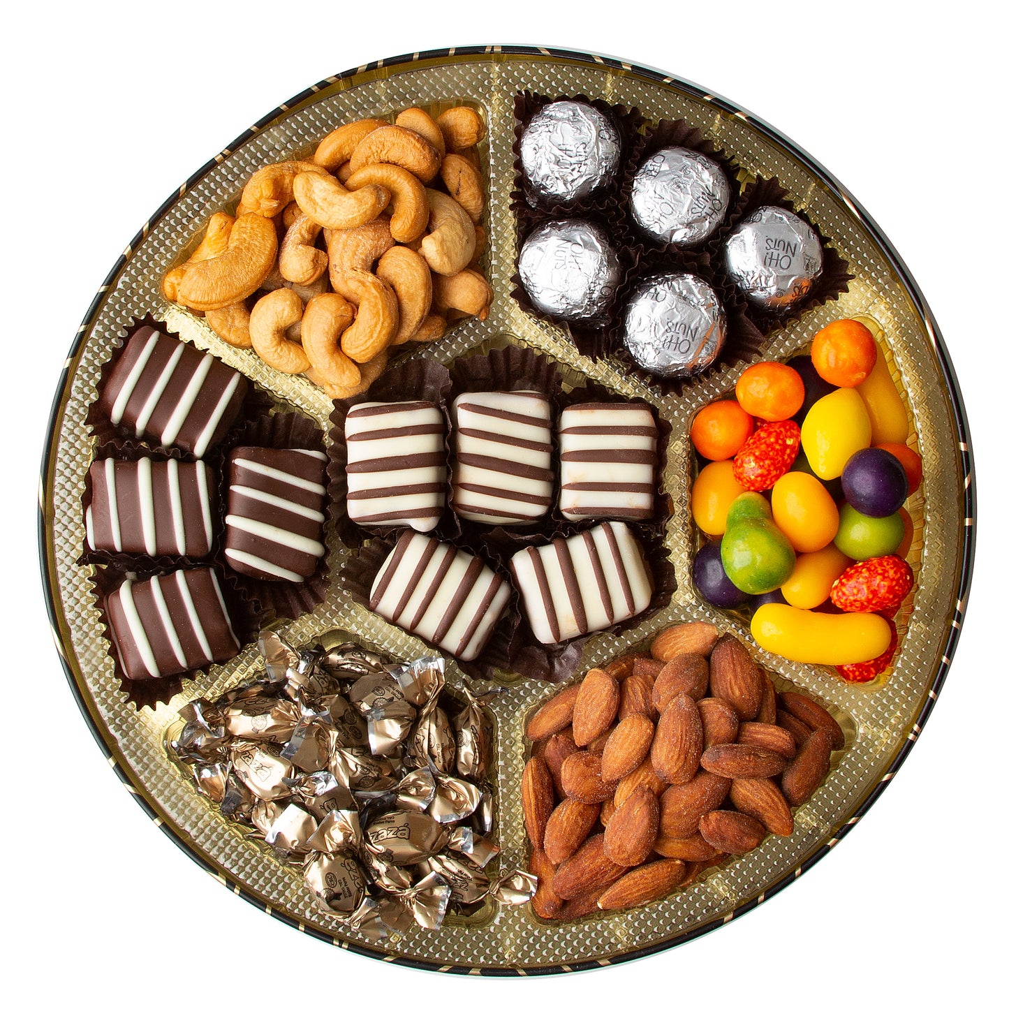 Oh! Nuts Chocolate, Nuts & Candy Round Gift Tin