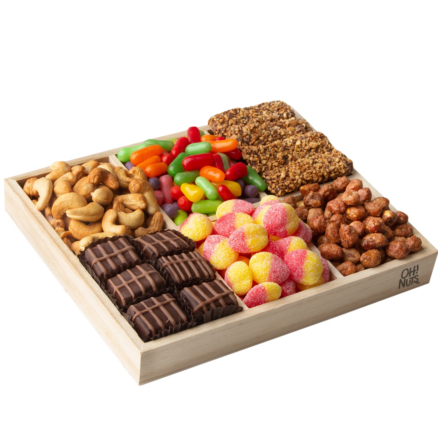 Candy, Nuts & Chocolates Gift Wooden Platter