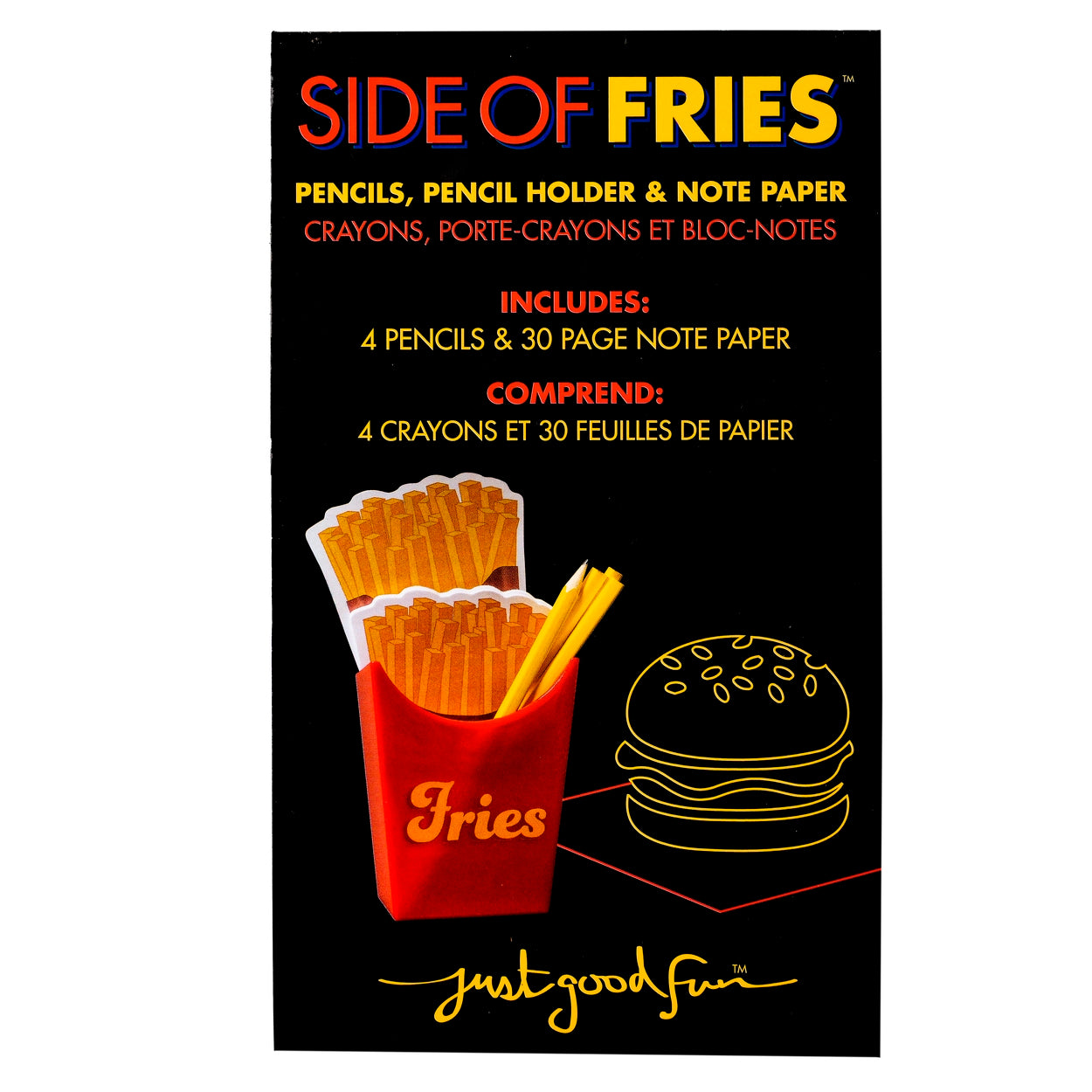 Camp Champ Fries Notebook Kids Gift Basket