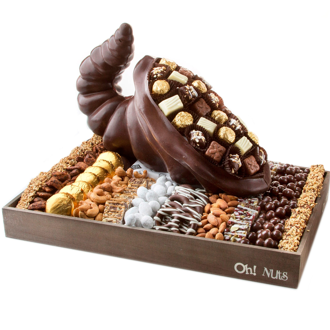 Dark Chocolate Cornucopia Gift Basket