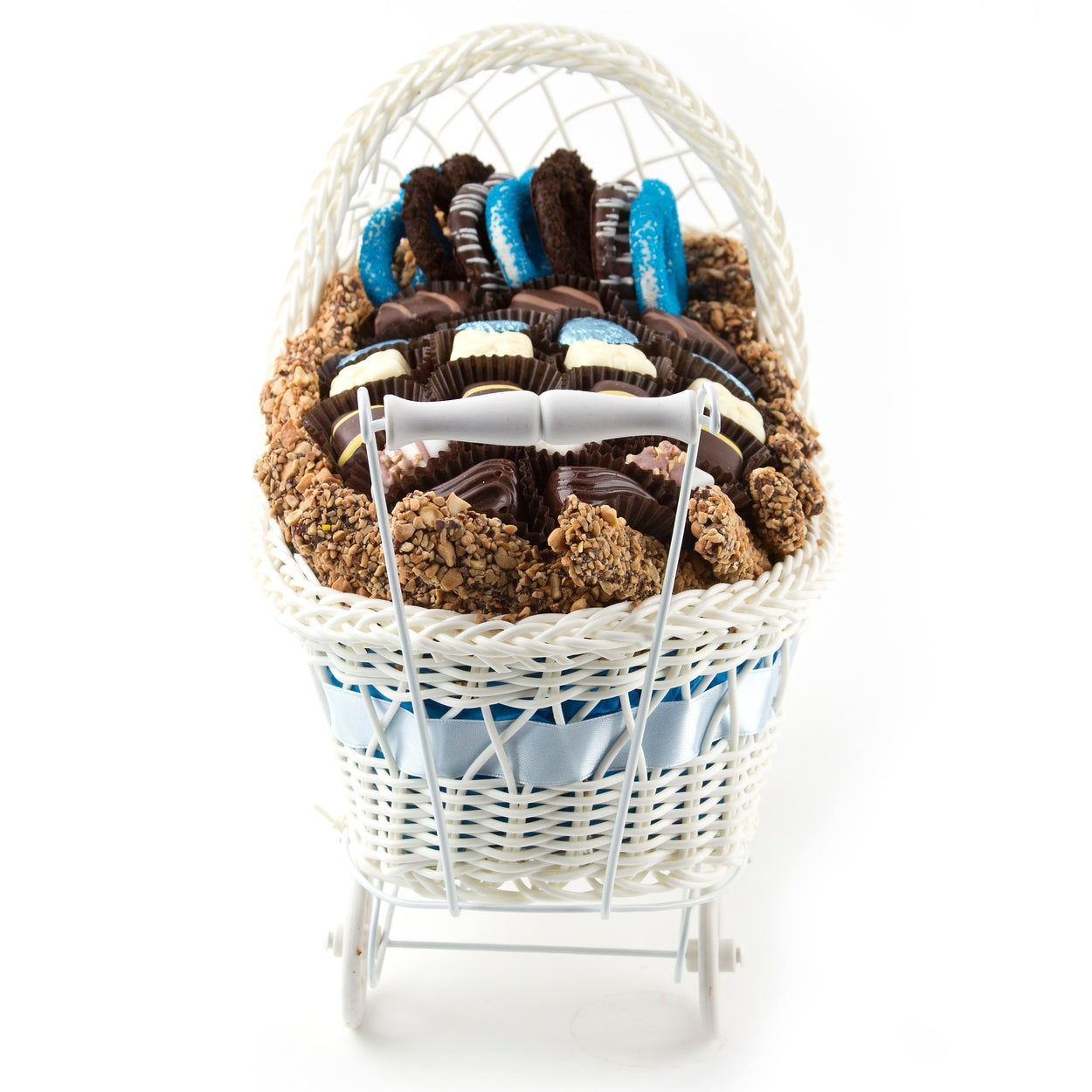 Mirror Tray Baby Boy carriage Gift Basket