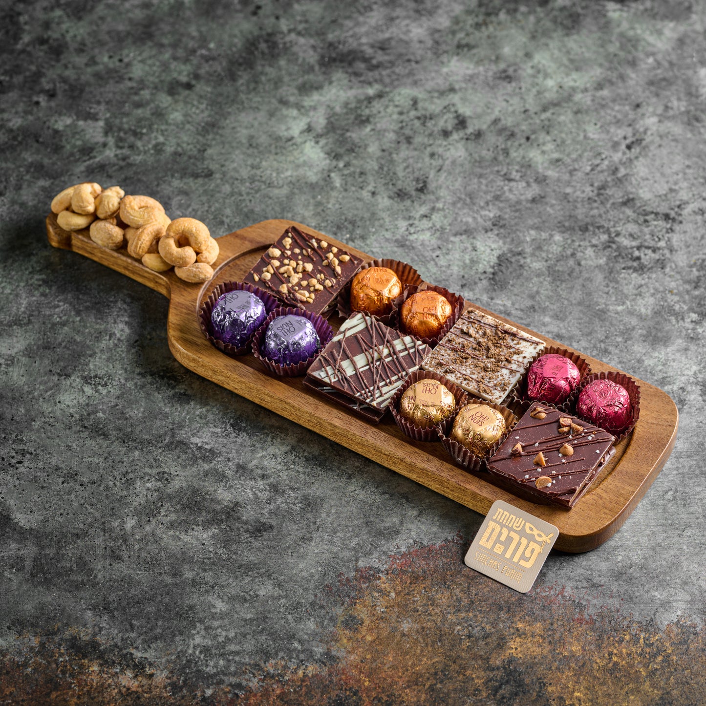 Purim Wine Bottle Tray mishloach Manos Gift