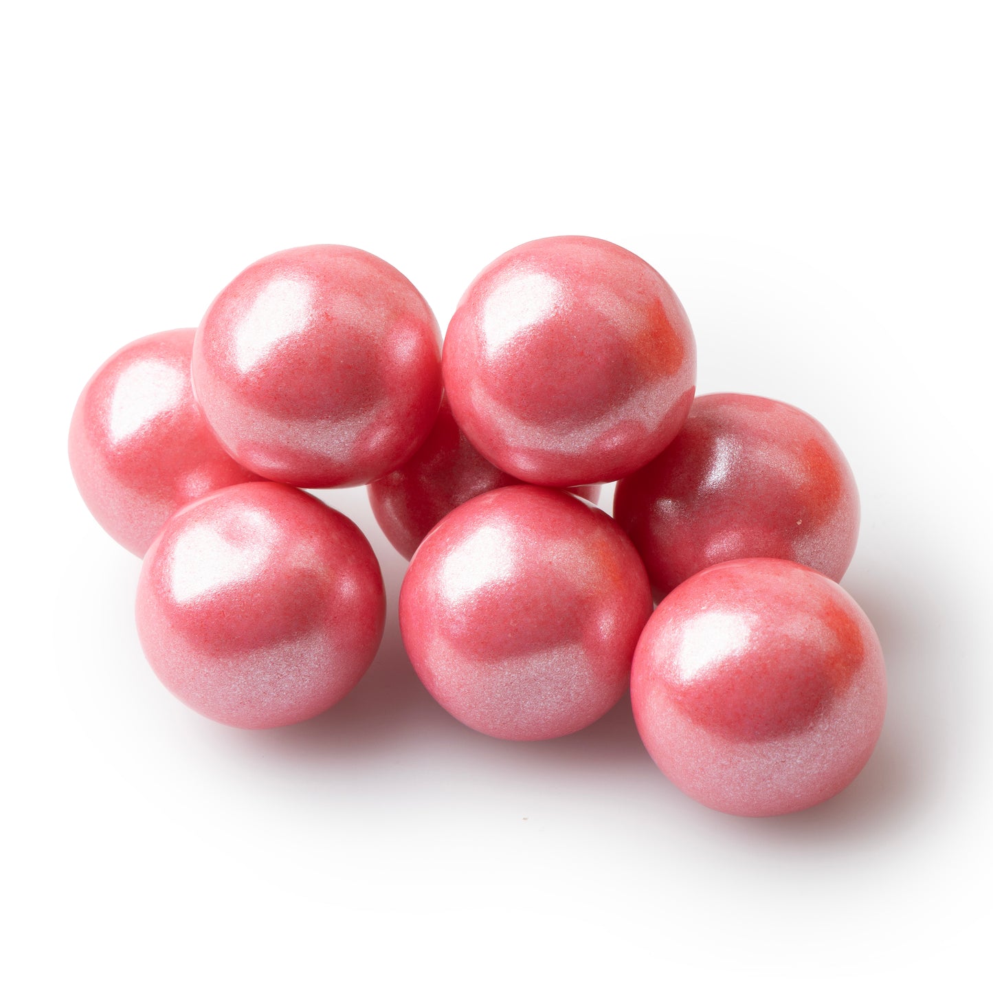 Bright Pink Shimmer Pearl Gumballs