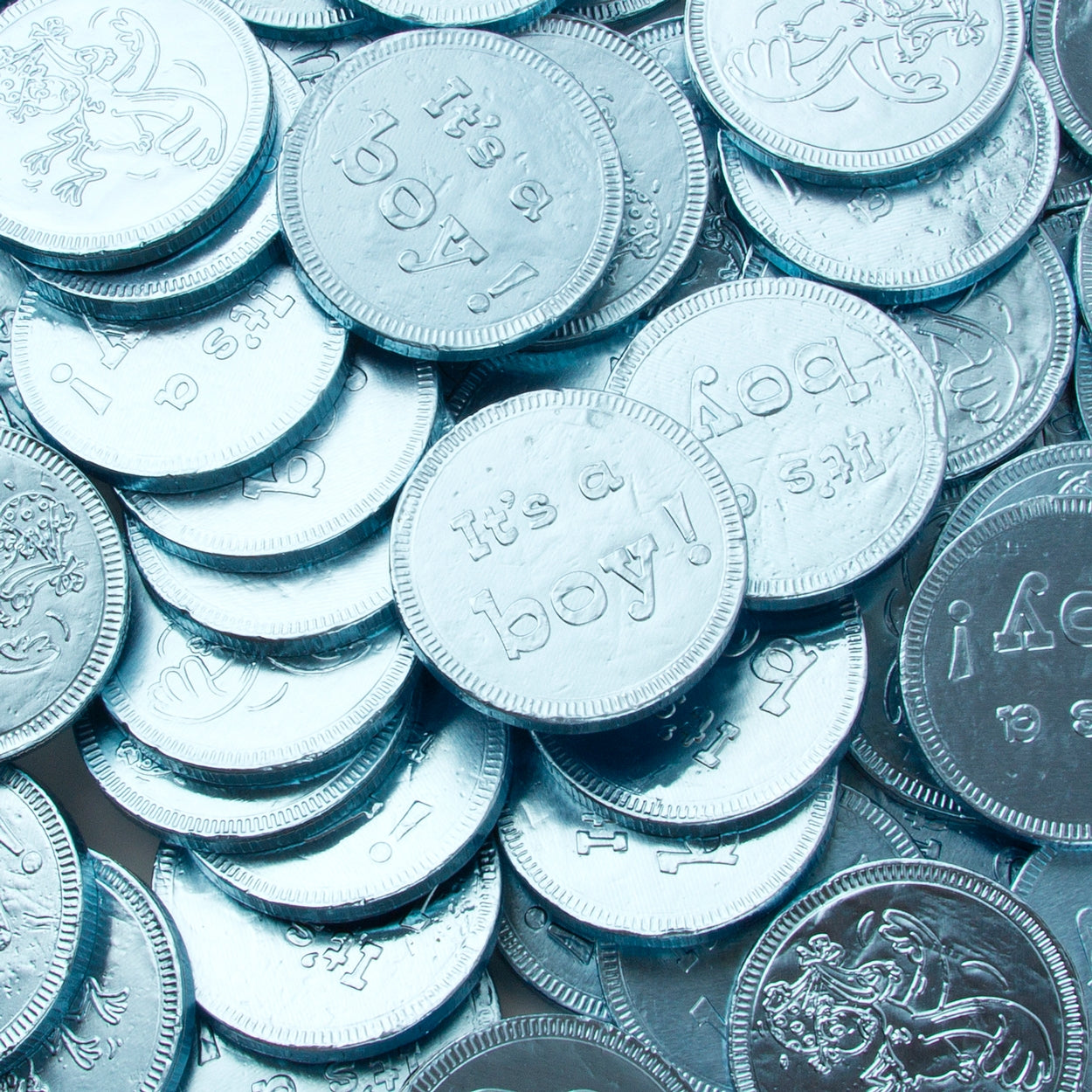 It's a Boy' Chocolate Coins - 1 LB Bag