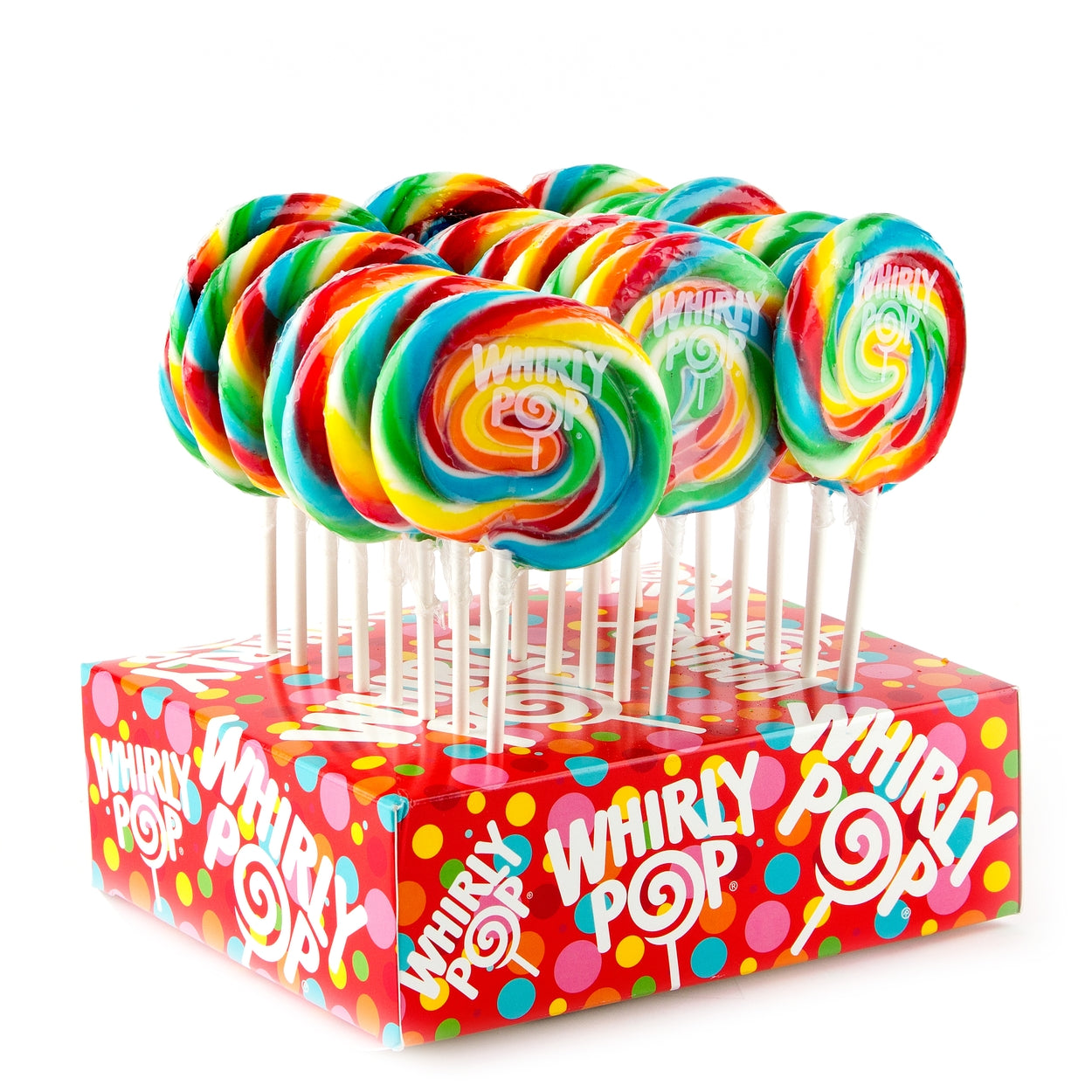 Rainbow Swirl Whirly Pops