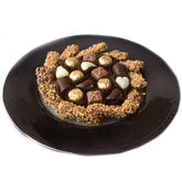 Round Nuts & Chocolate Glass Gift Tray Platter