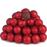 Red Foiled Milk Chocolate Balls (Chalav Stam)