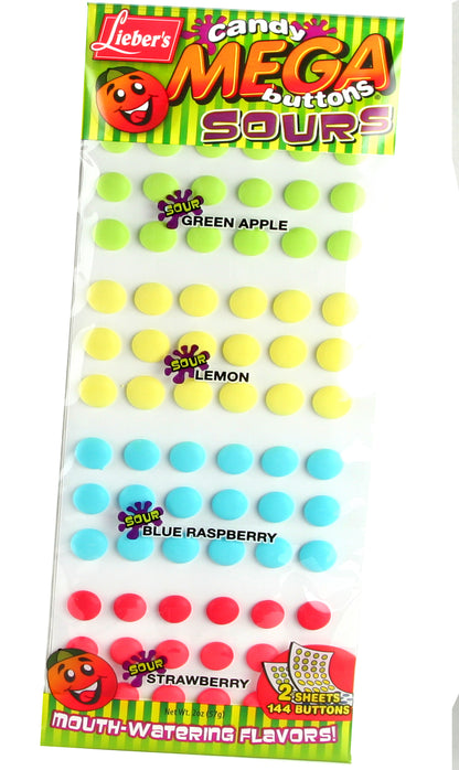 Mega Sour Candy Buttons 