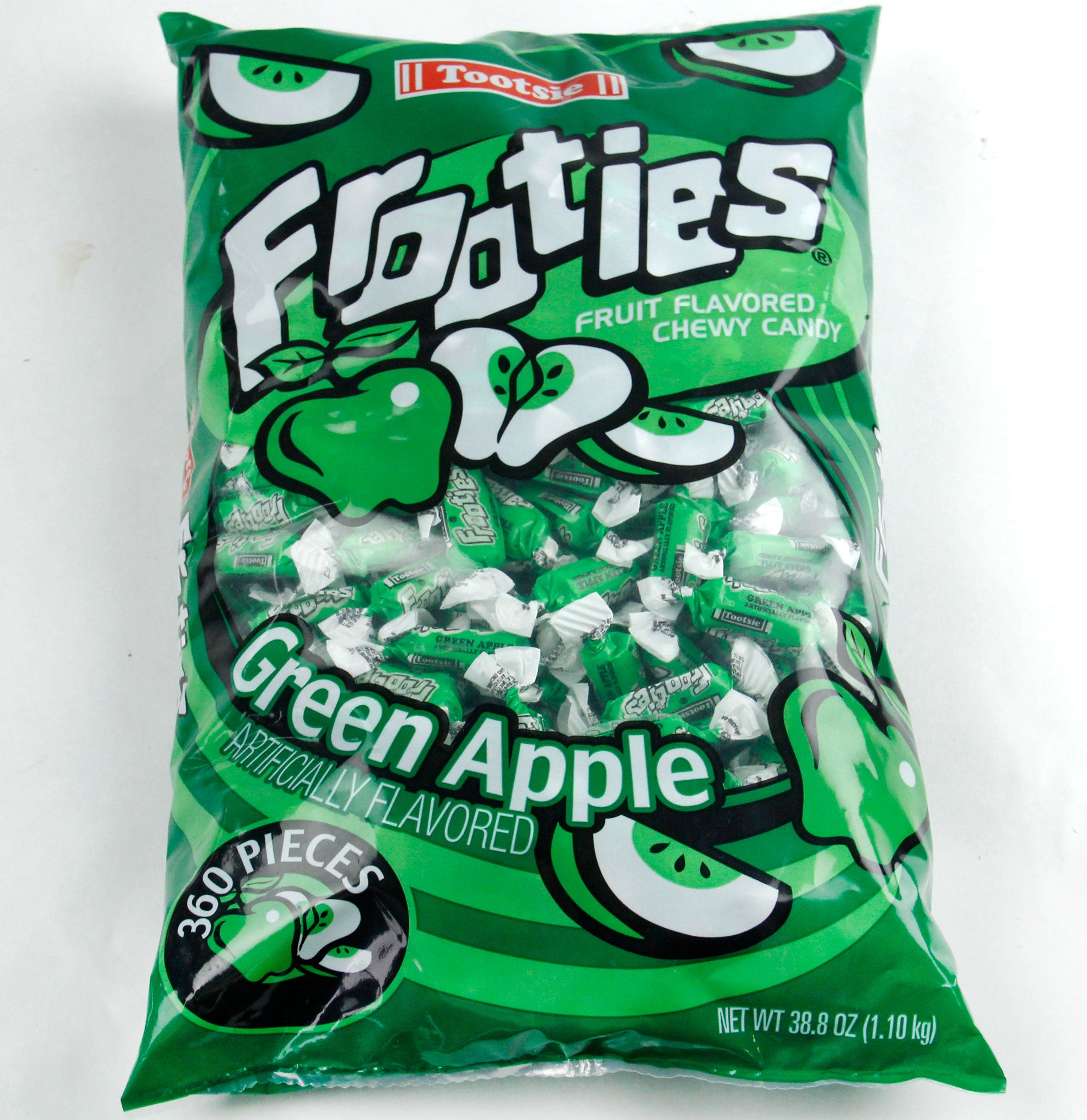 Green Tootsie Roll Frooties Taffy Candy - Green Apple – Oh! Nuts