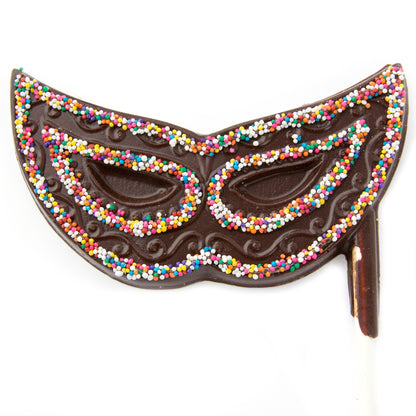 Handmade Belgian Dark Chocolate Mask Pop