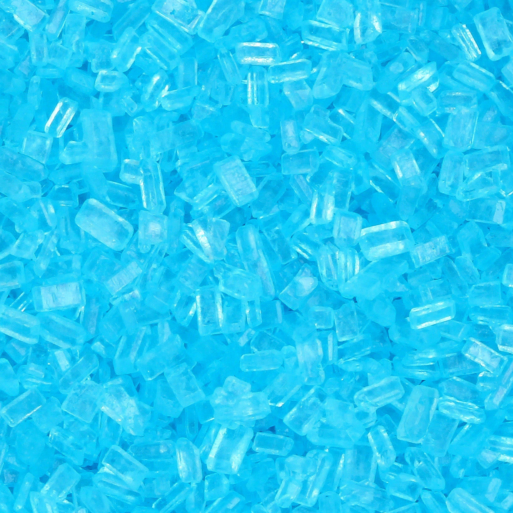 Light Blue Coarse Sugar Crystals - 7 oz