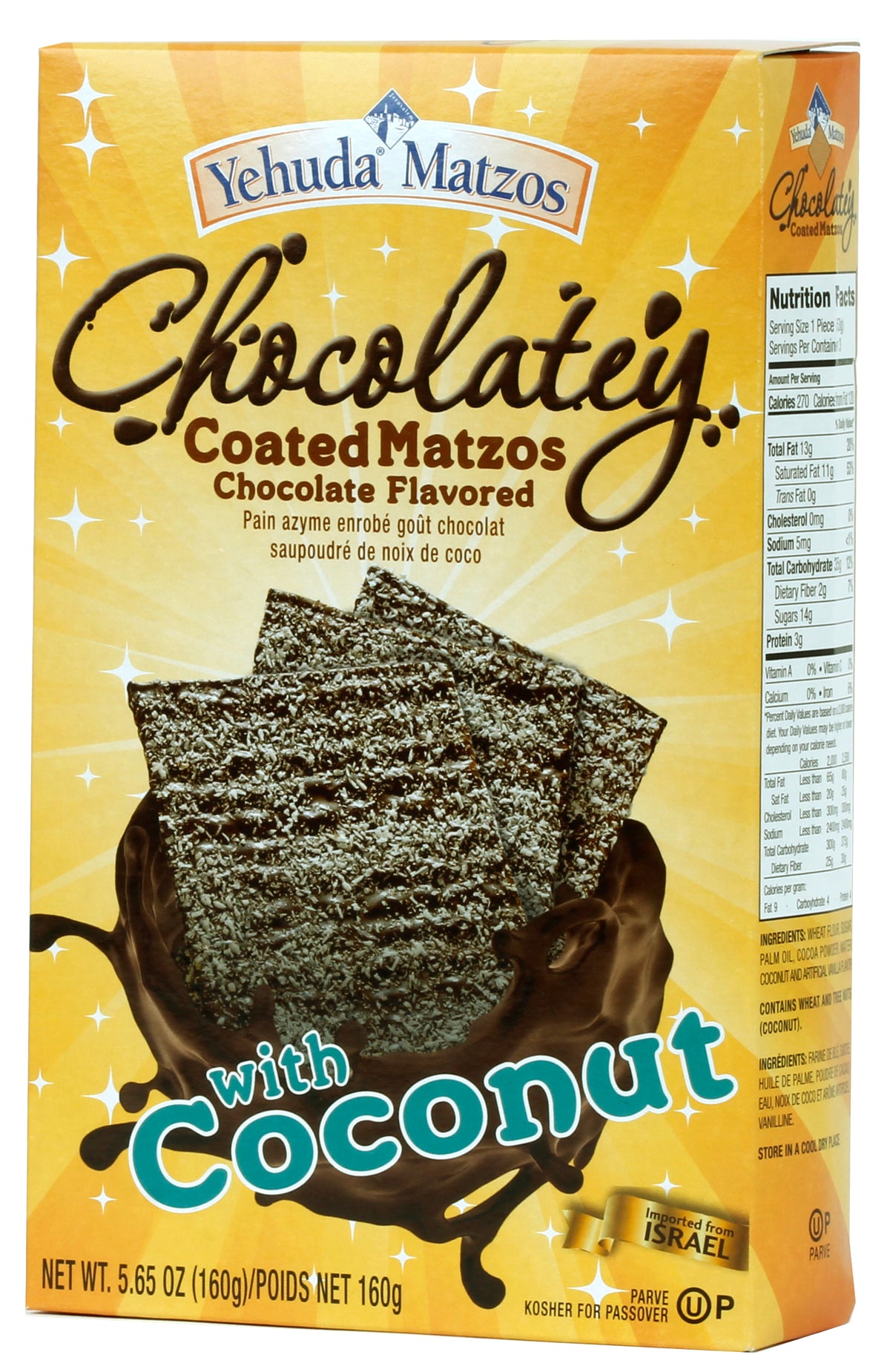 Passover Chocolate Flavored Matzos With Coconut - 5.6 oz – Oh! Nuts