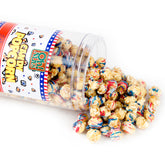 Patriotic White Chocolate Drizzled Caramel Popcorn - 11 oz Tub