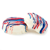 Patriotic Chocolate Coated Sandwich Cookies