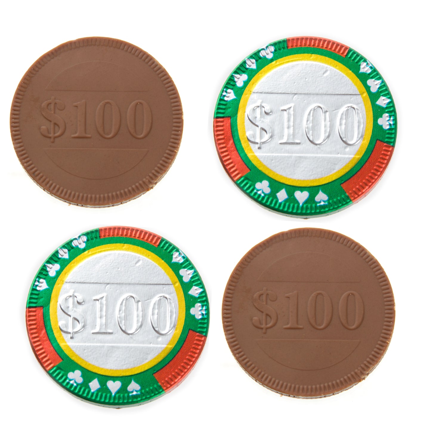 100$ Casino Chocolate Coin - 1 LB Bag