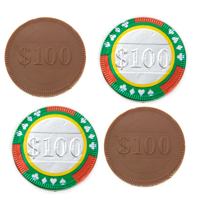 100$ Casino Chocolate Coin - 1 LB Bag