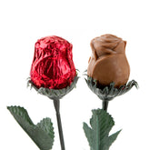 Sweet Heart Milk Chocolate Foiled Roses - Red - 48CT (Chalav Stam)
