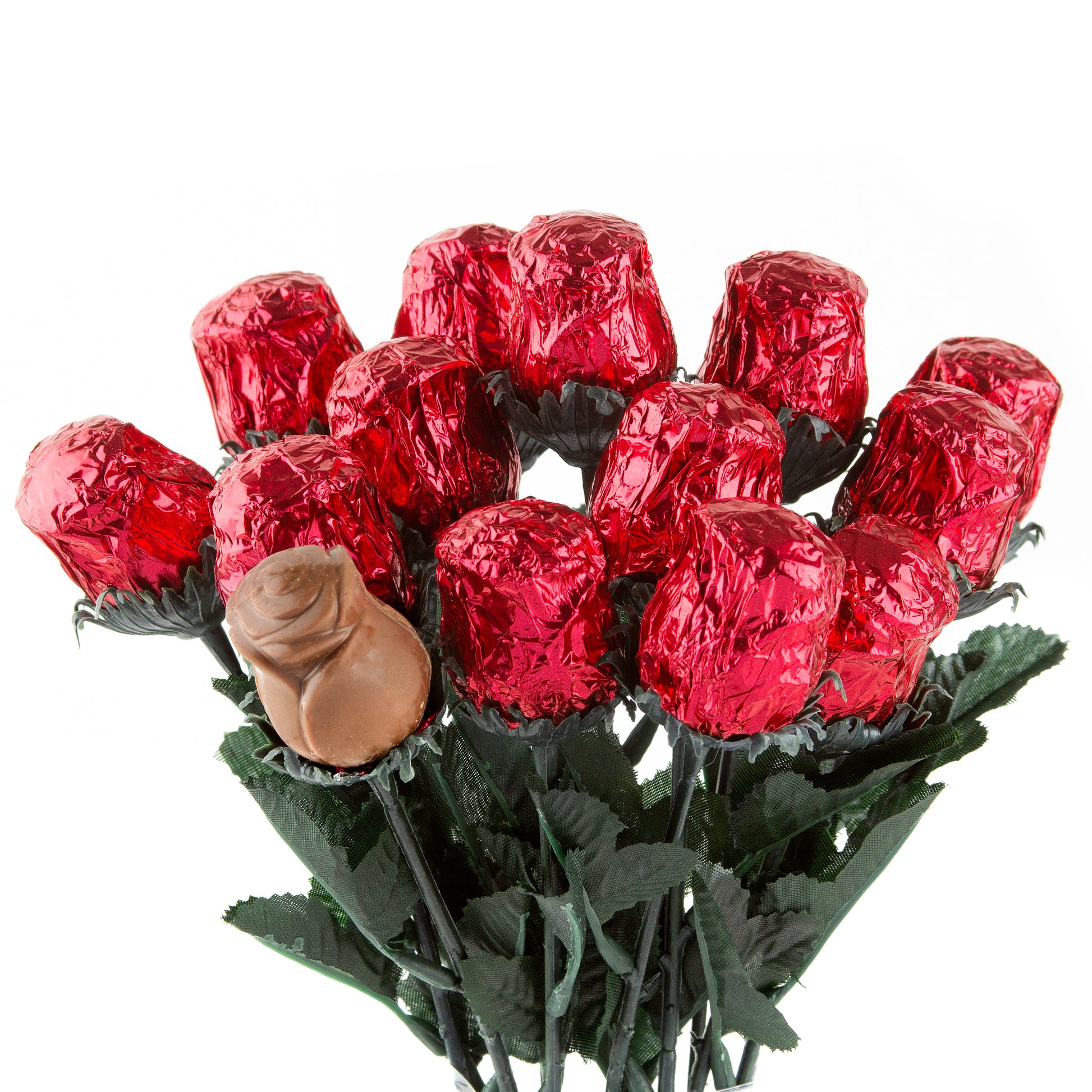 Sweet Heart Chocolate Foiled Roses - Red