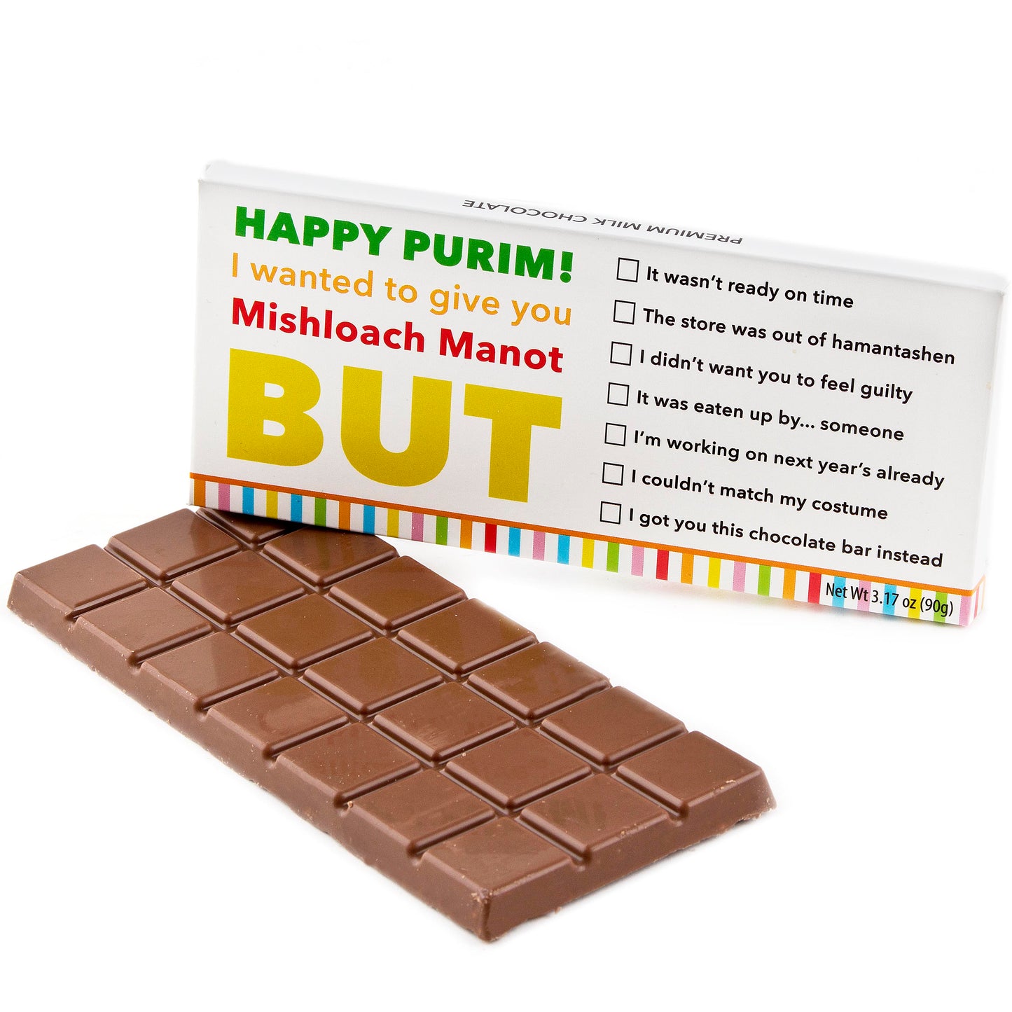 Humor Purim Chocolate Bar Favor