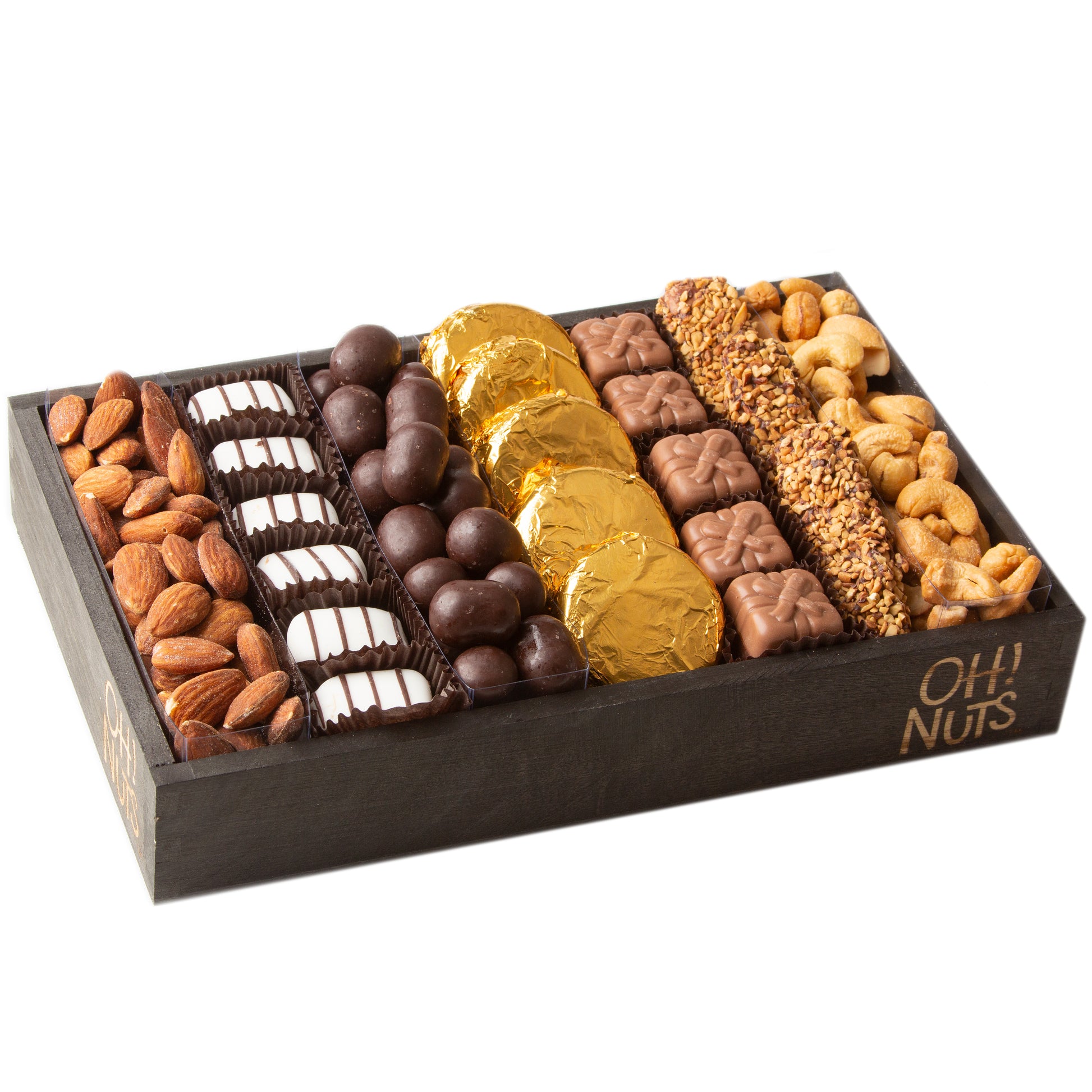 Wooden Chocolate & Nuts Line Up - Small 10.5"