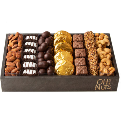 Wooden Chocolate & Nuts Line Up - Small 10.5