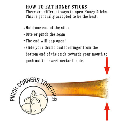 Wildflower Blossom Honey Straws Sticks - 40PC