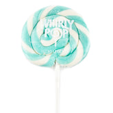 Turquoise & White Swirl Whirly Pops - Blue Raspberry 5 pack