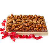 Oblong Honey Roasted Nuts Wooden Gift Basket