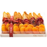 Oblong Dried Fruit Wooden Gift Basket