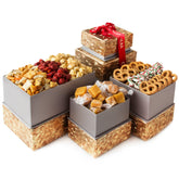 Golden Gift Tower Holiday Basket