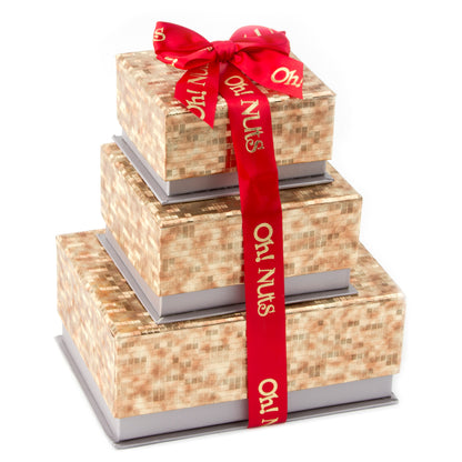 Holiday 3-Tier Mosaic Gift Tower