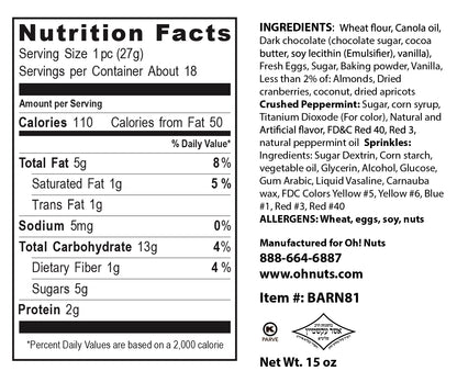 Handmade Chocolate Biscotti Gift Box - 9 Variety / 18CT