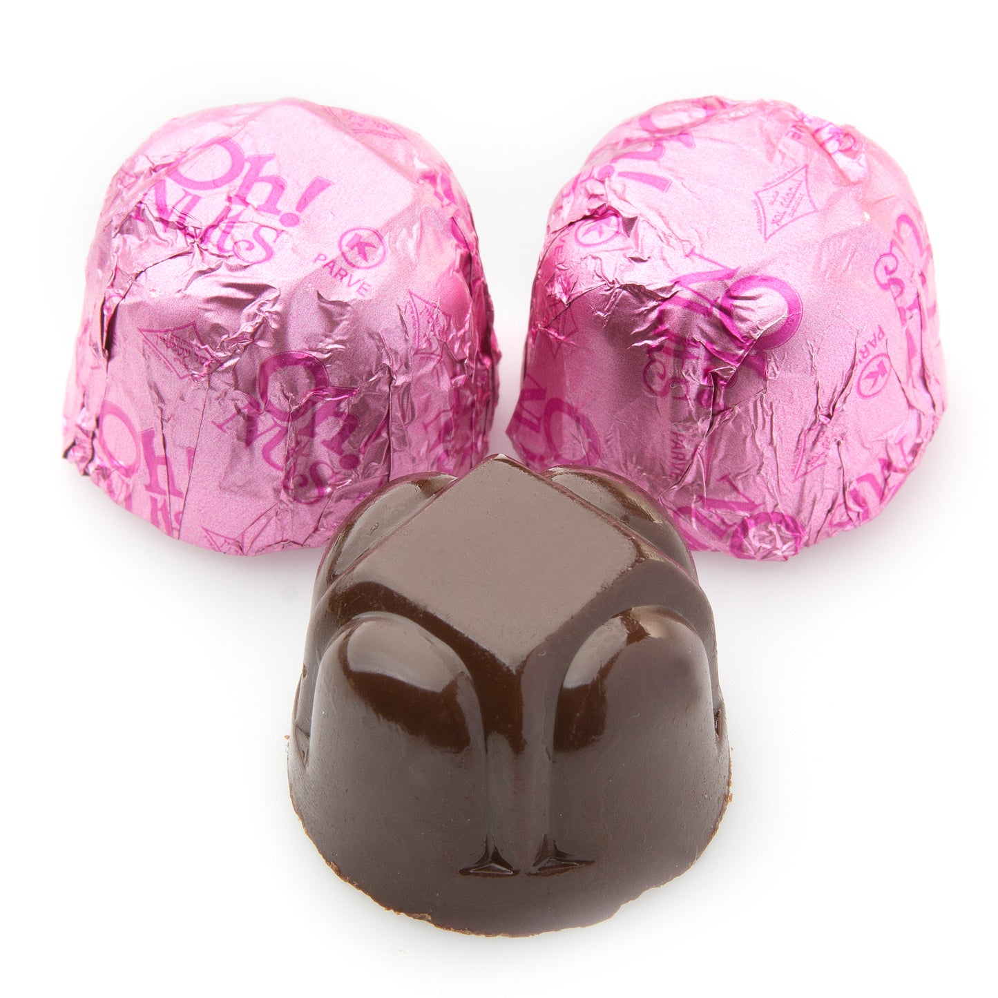 Non-Dairy Hazelnut Pink Foiled Chocolate Truffles