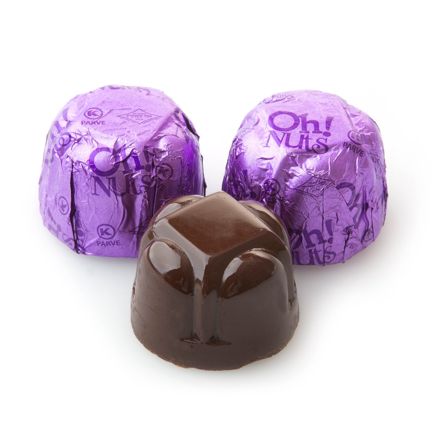 Non-Dairy Hazelnut Purple Foiled Chocolate Truffles