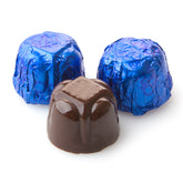 Non-Dairy Hazelnut Royal Blue Foiled Chocolate Truffles
