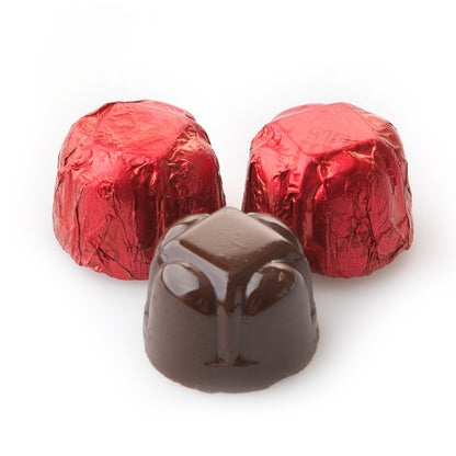 Non-Dairy Hazelnut Red Foiled Chocolate Truffles