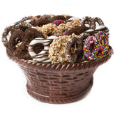 Large Chocolate Pretzel Dark Chocolate Basket