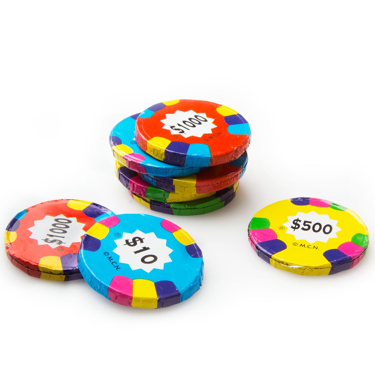 Milk Chocolate Assorted Poker Chips (Chalav Stam)