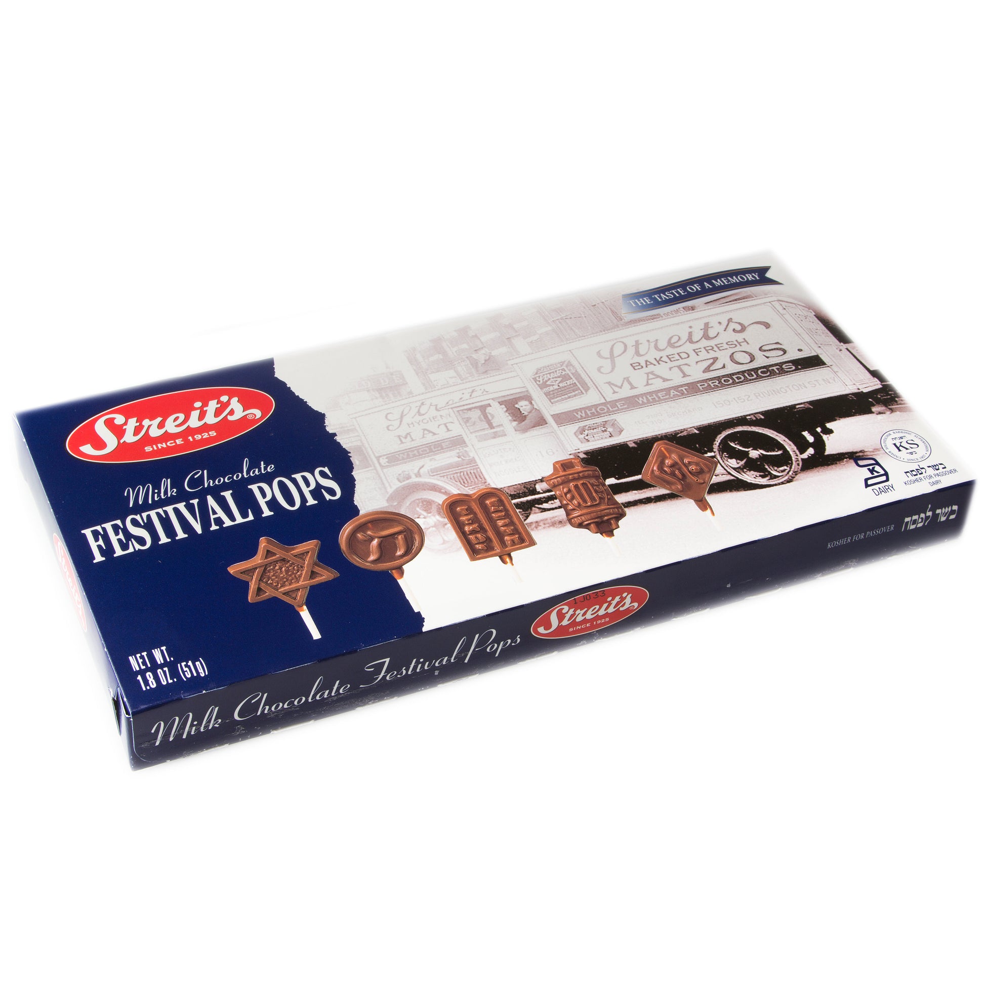Passover Milk Chocolate Festival Pops