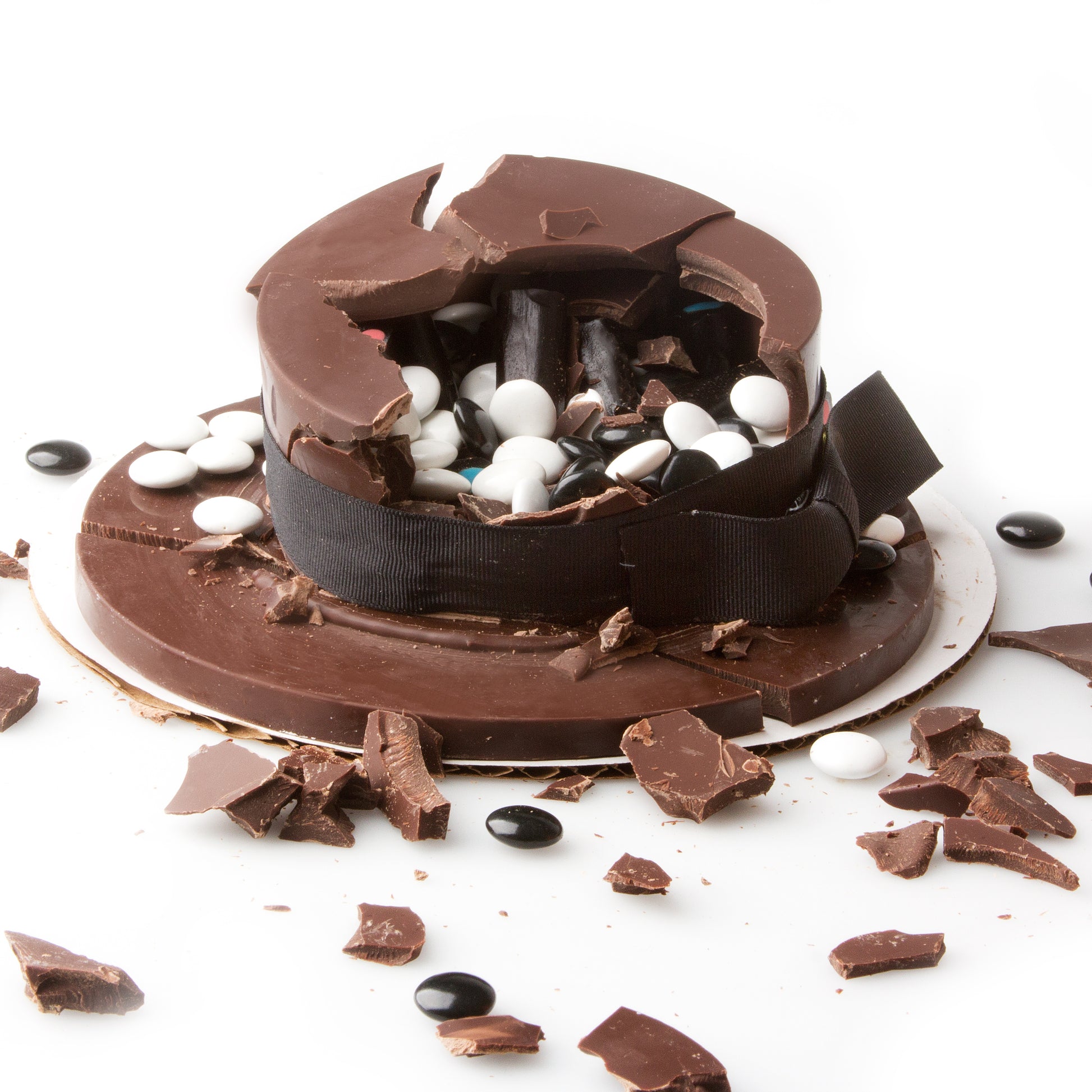 Hand Made Hat Belgian Chocolate & Candies SMASH CAKE