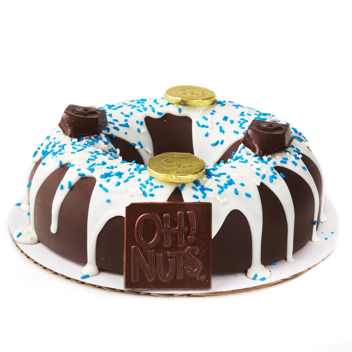 Hand Made Chanukah Donut SMASH CAKE Belgian Chocolate & Candies