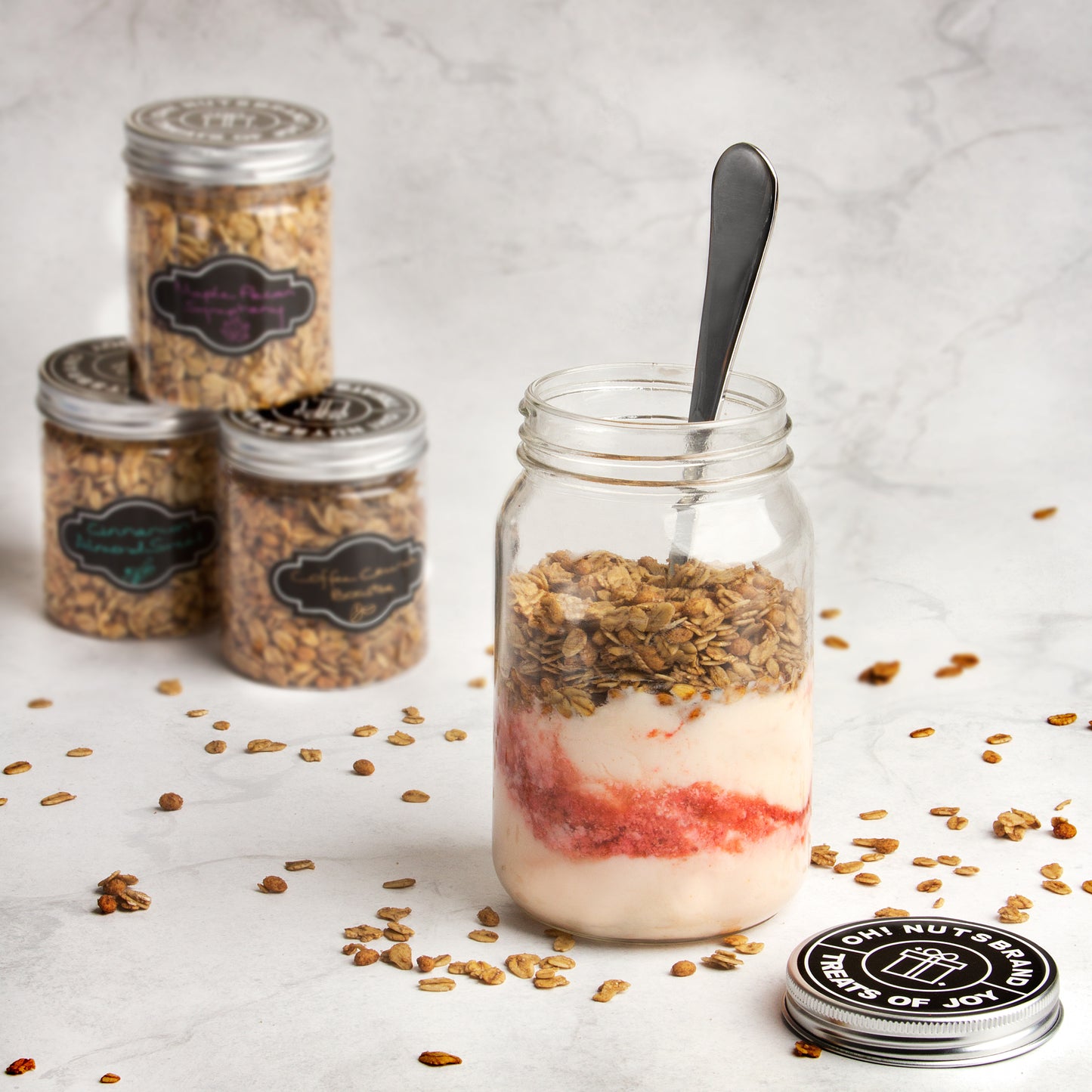 Oh! Nuts® Healthy Granola Gift Box - 6 Flavor Jars