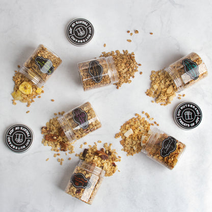Oh! Nuts® Granola Unique Gift Box - 6 Flavor Jars