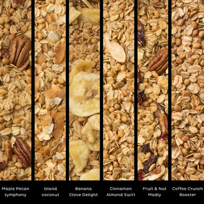 Oh! Nuts® Healthy Granola Gift Box - 6 Flavor Jars